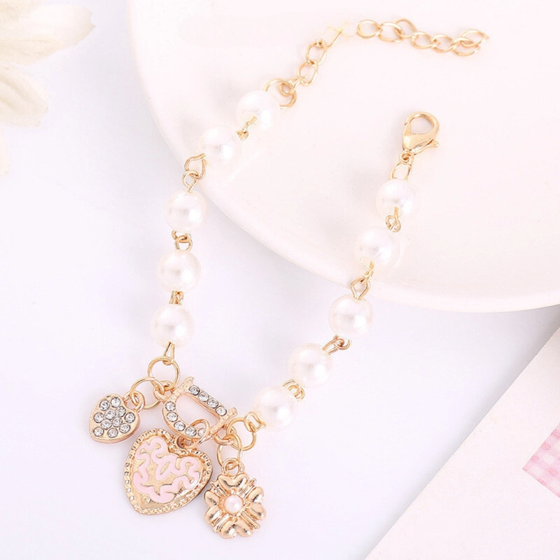 Product image KAHASIL - Gelang Titanium Wanita Barcelet Anti Karat Luntur Aksesoris Fashion Mutiara KH015 all variant White Gold